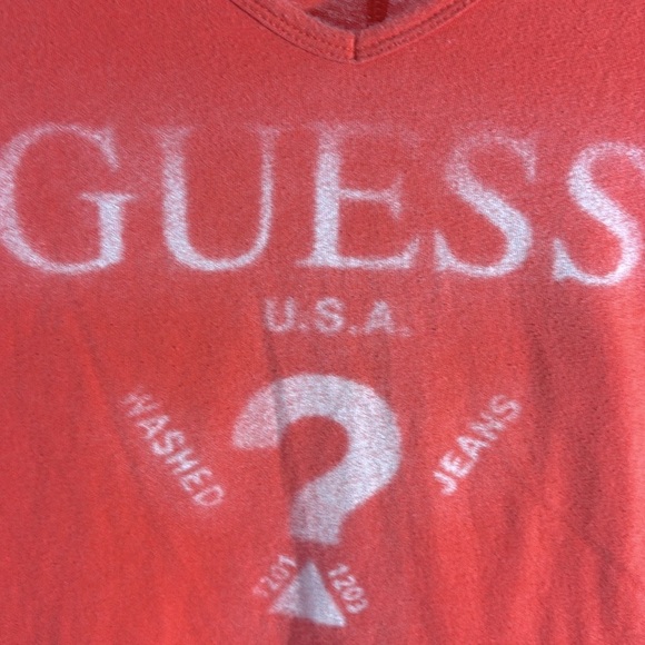 Guess orange tee with white logo ? GUESS front - Picture 2 of 6